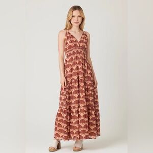 NWT BILA77 Boutique Ravine Maxi Dress Seashell